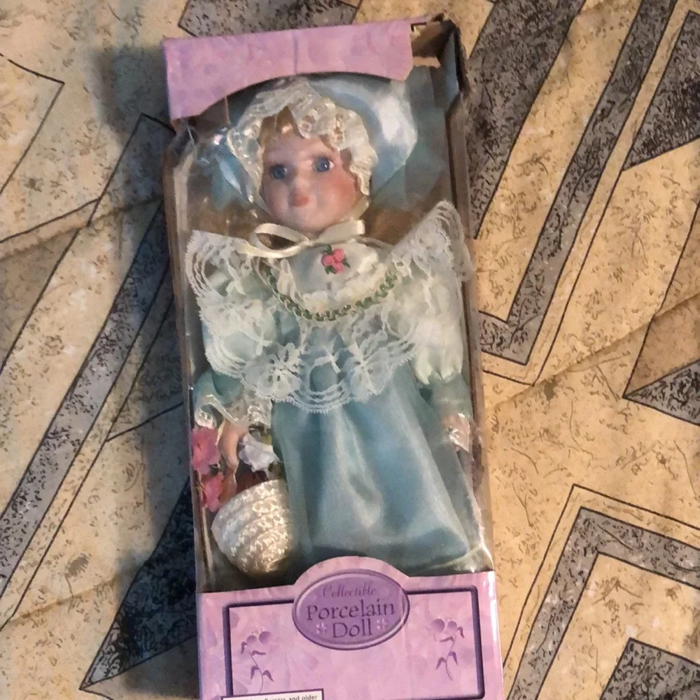 Collectible bisque porcelain doll Vintage